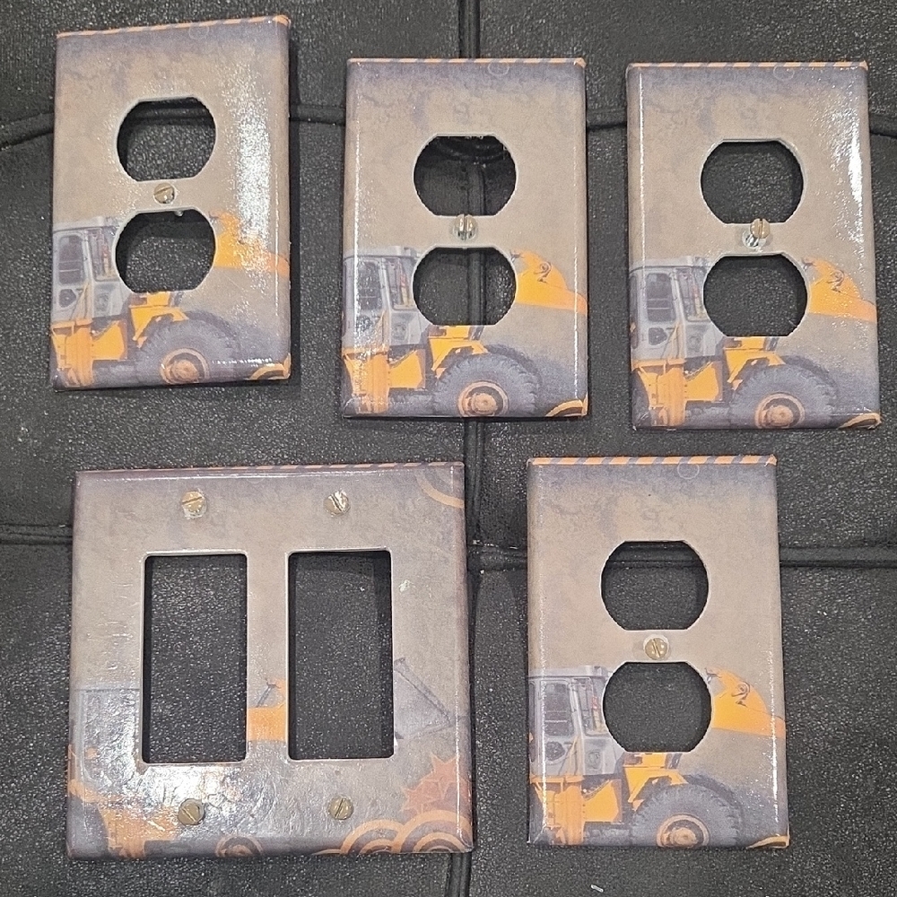 Construction Theme Light Switch and Outlet Covers